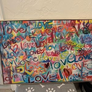 LOVE painting great condition